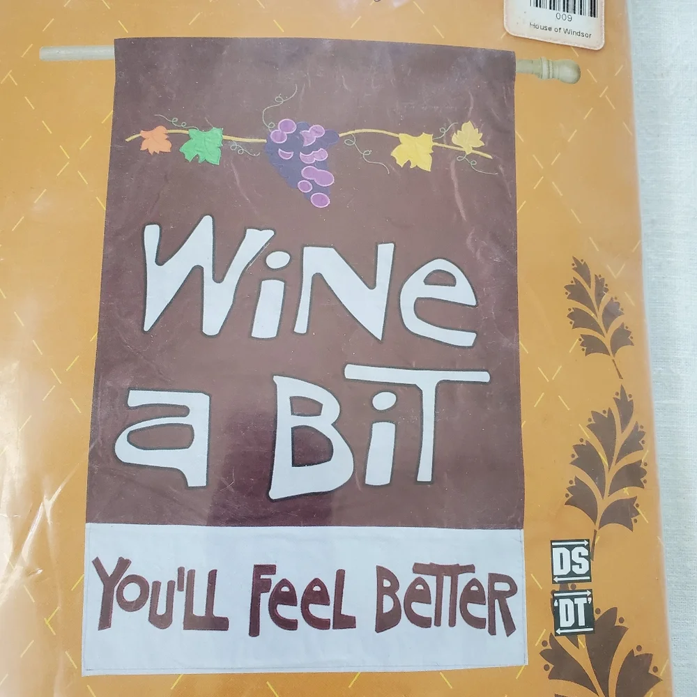 Wine A Bit You'll Feel Better Decorative Fall Banner 28